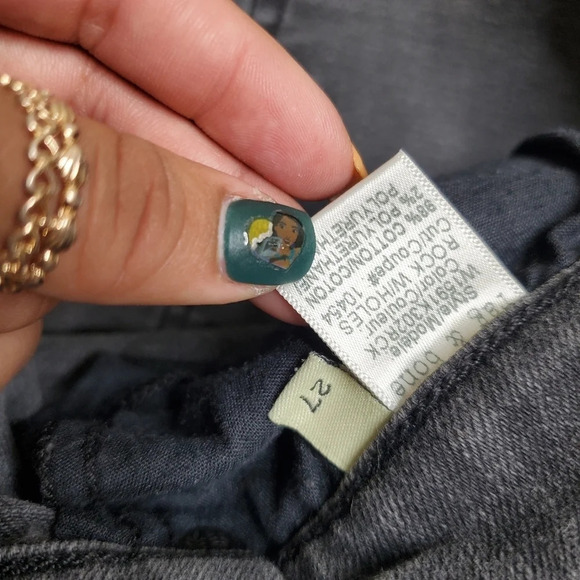 Rag & Bone Black Distressed Boyfriend Jeans - Picture 7 of 9